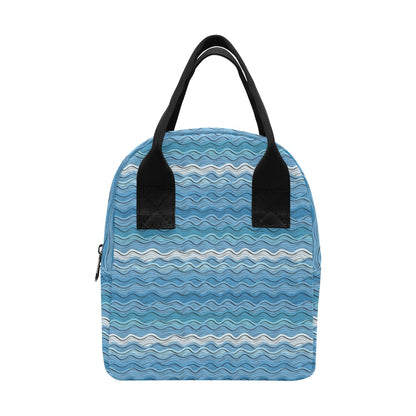 Wave Print Design LKS301 Insulated Lunch Bag