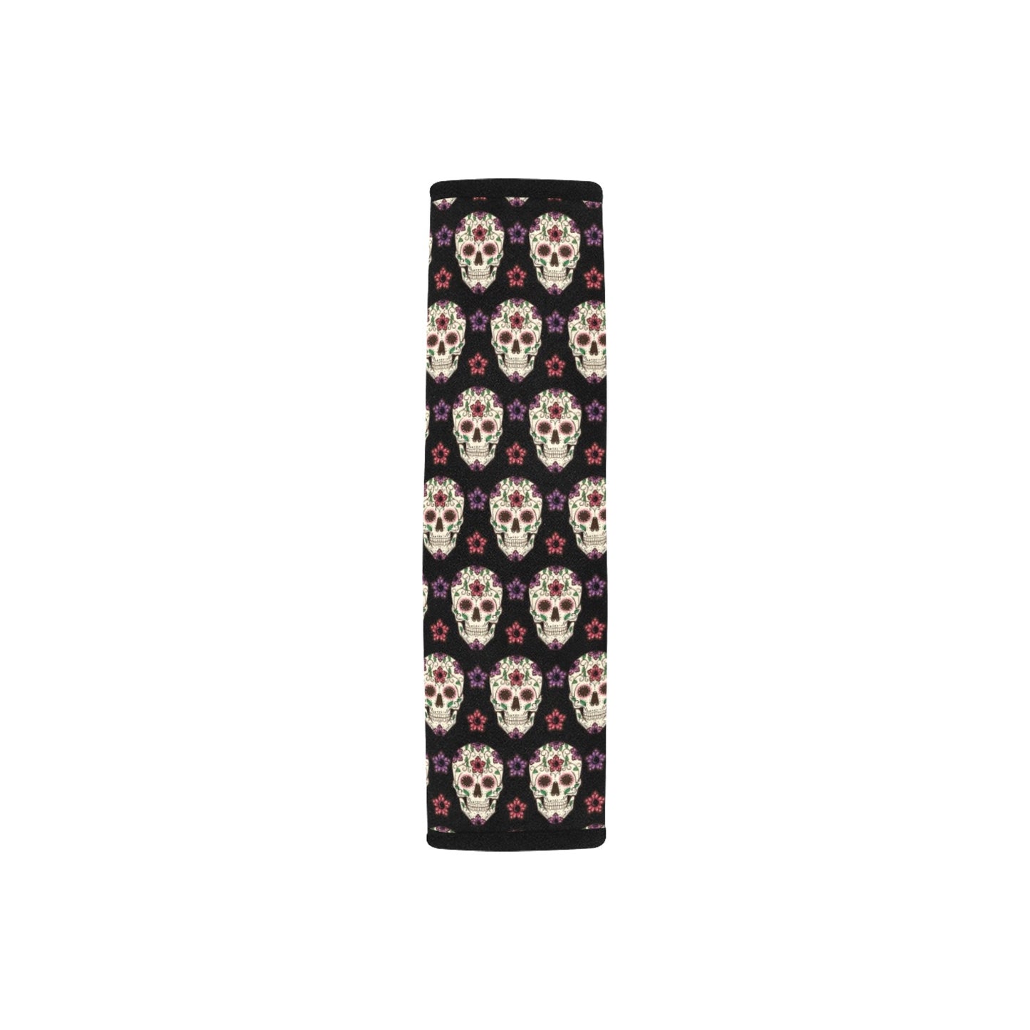 Sugar Skull Print Design LKS304 Car Seat Belt Cover