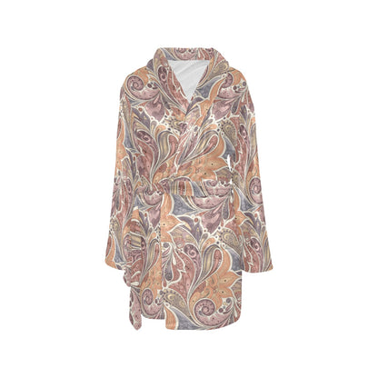 Boho Pattern Print Design 03 Women's Fleece Robe