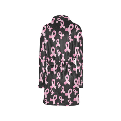 Breast Cancer Awareness Design Women's Fleece Robe