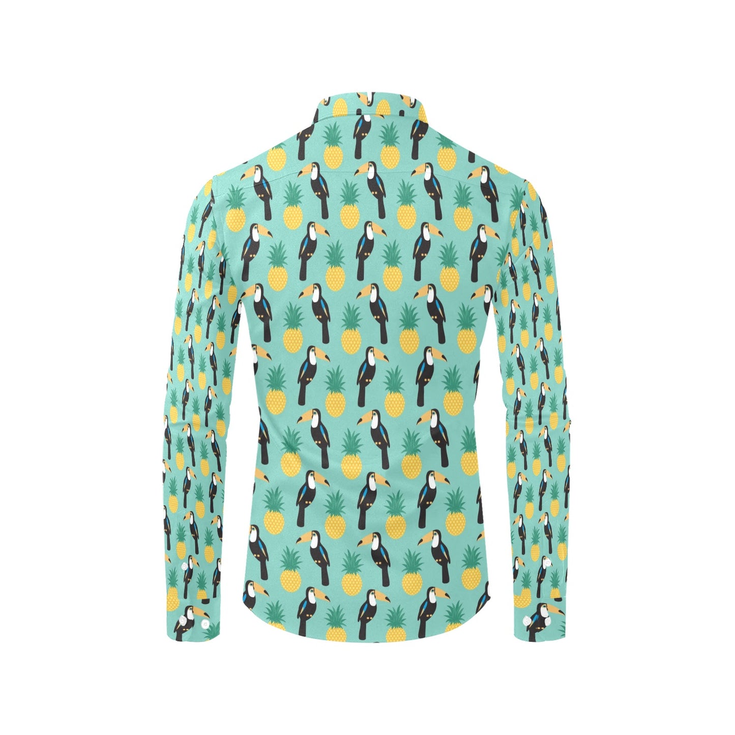 Toucan Print Design LKS301 Men's Long Sleeve Dress Shirt