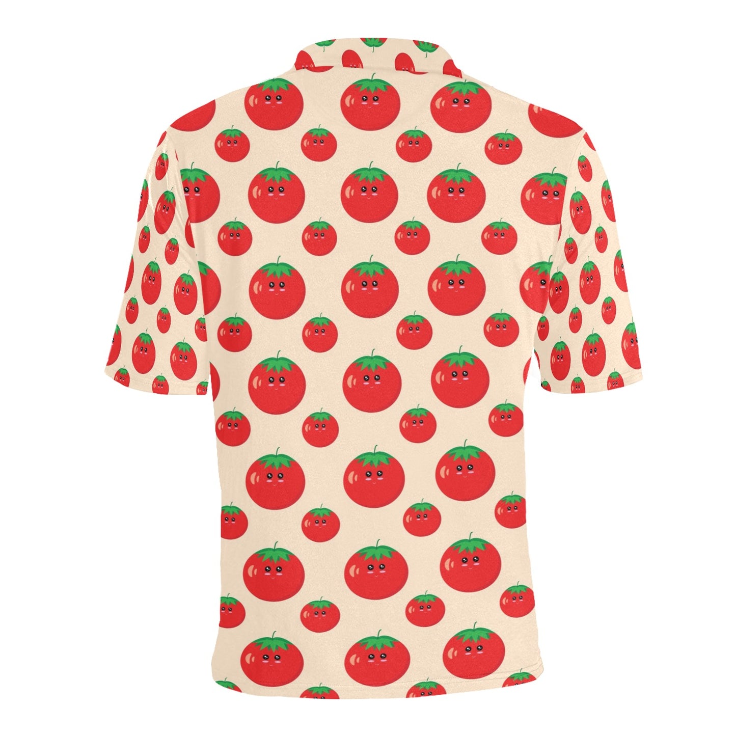 Tomato Print Design LKS308 Men Polo Shirt