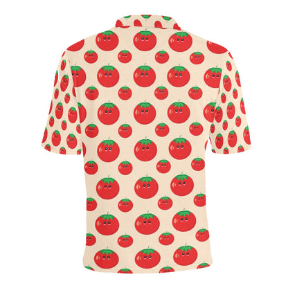 Tomato Print Design LKS308 Men Polo Shirt