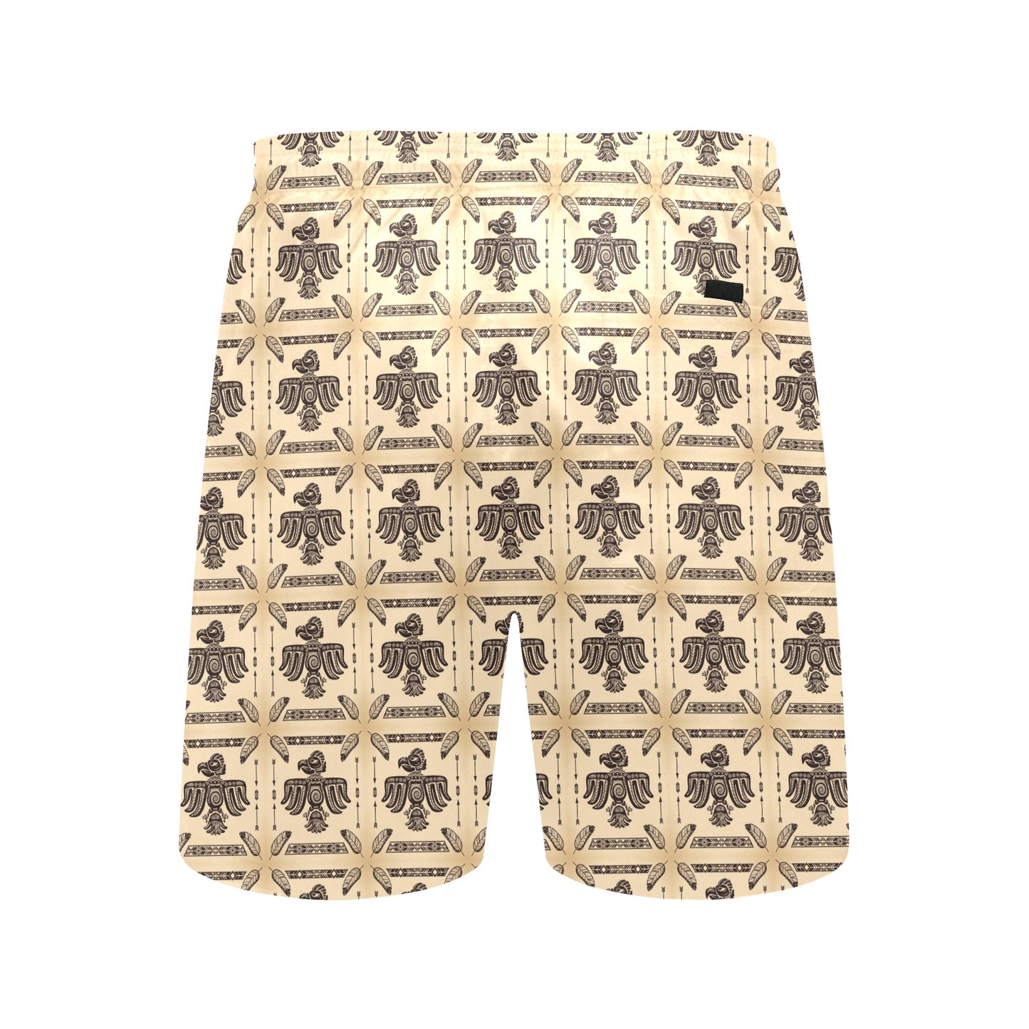 Native American Themed Design Print Men's Swim Trunks Beach Shorts