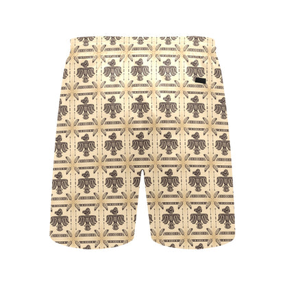Native American Themed Design Print Men's Swim Trunks Beach Shorts