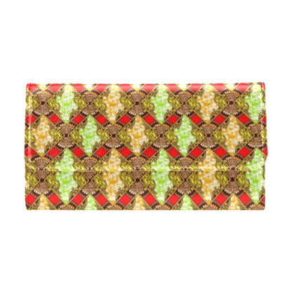 African Classic Print Pattern Women's Trifold Wallet