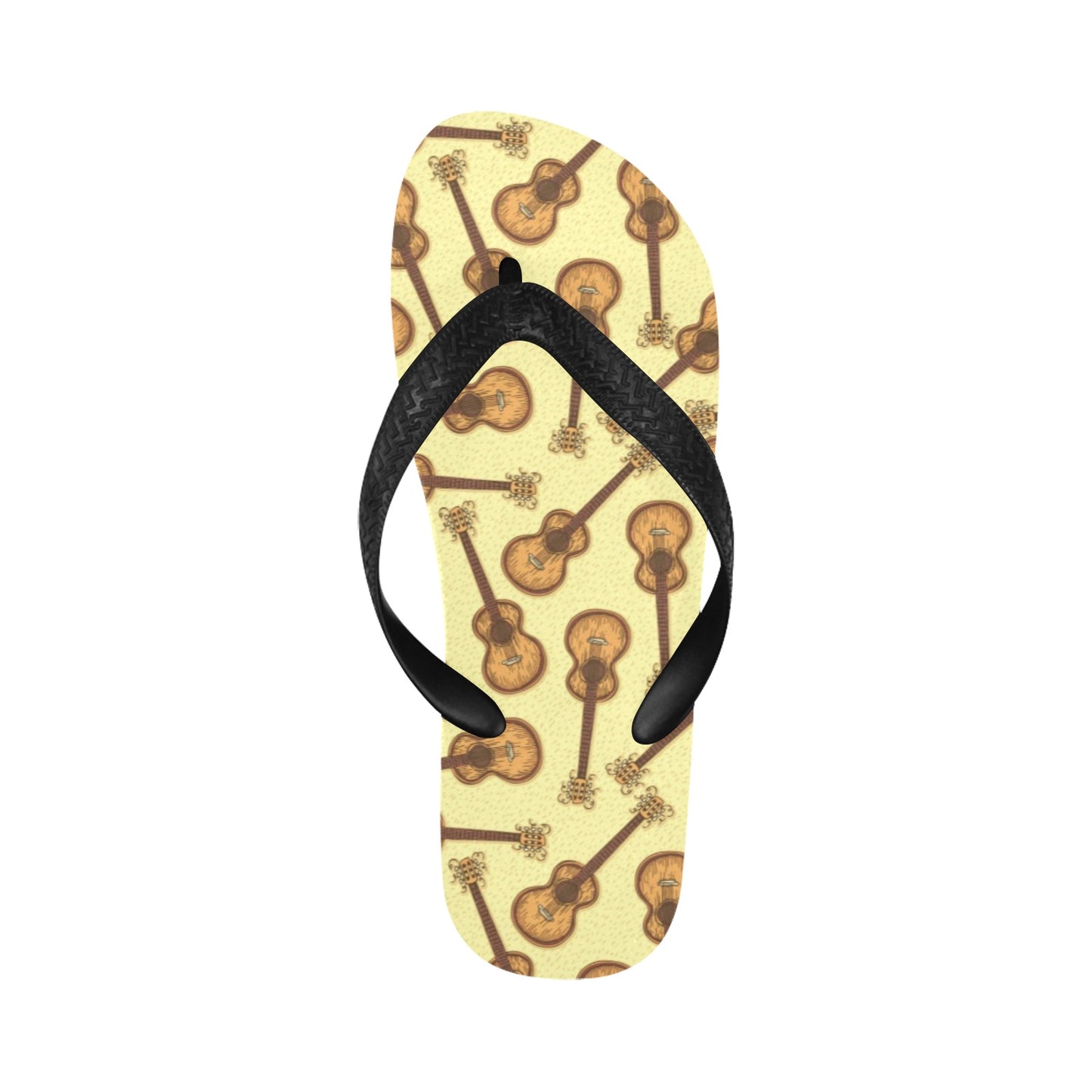 Acoustic Guitar Print Design LKS402 Flip Flops