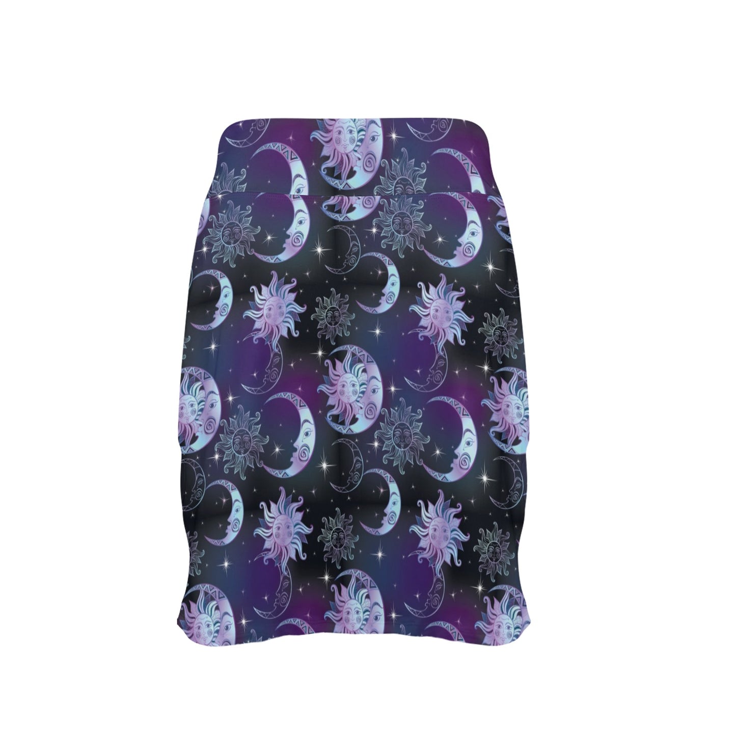 Sun Moon Print Design LKS303 17" Golf & Pickleball Skort with Pockets