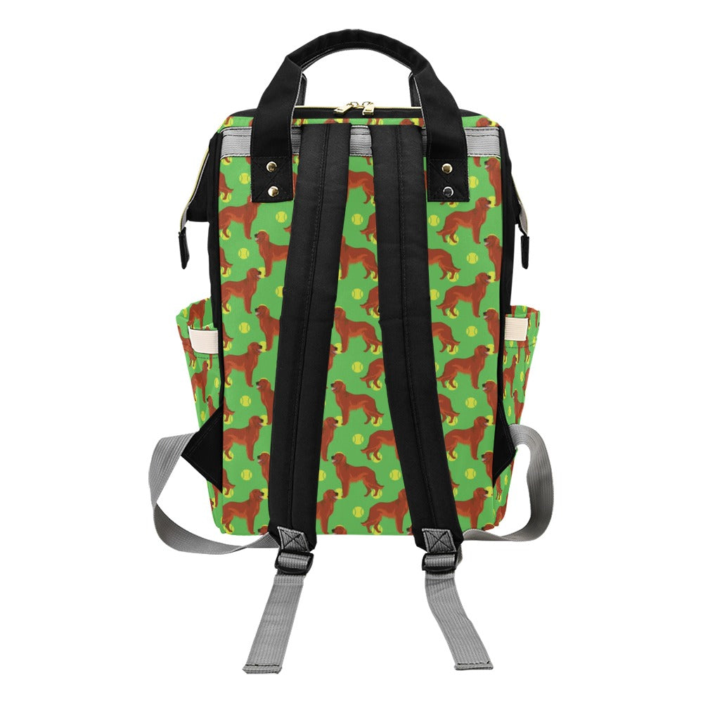 Setters Irish Print Design LKS302 Diaper Bag Backpack