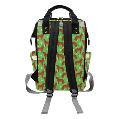 Setters Irish Print Design LKS302 Diaper Bag Backpack