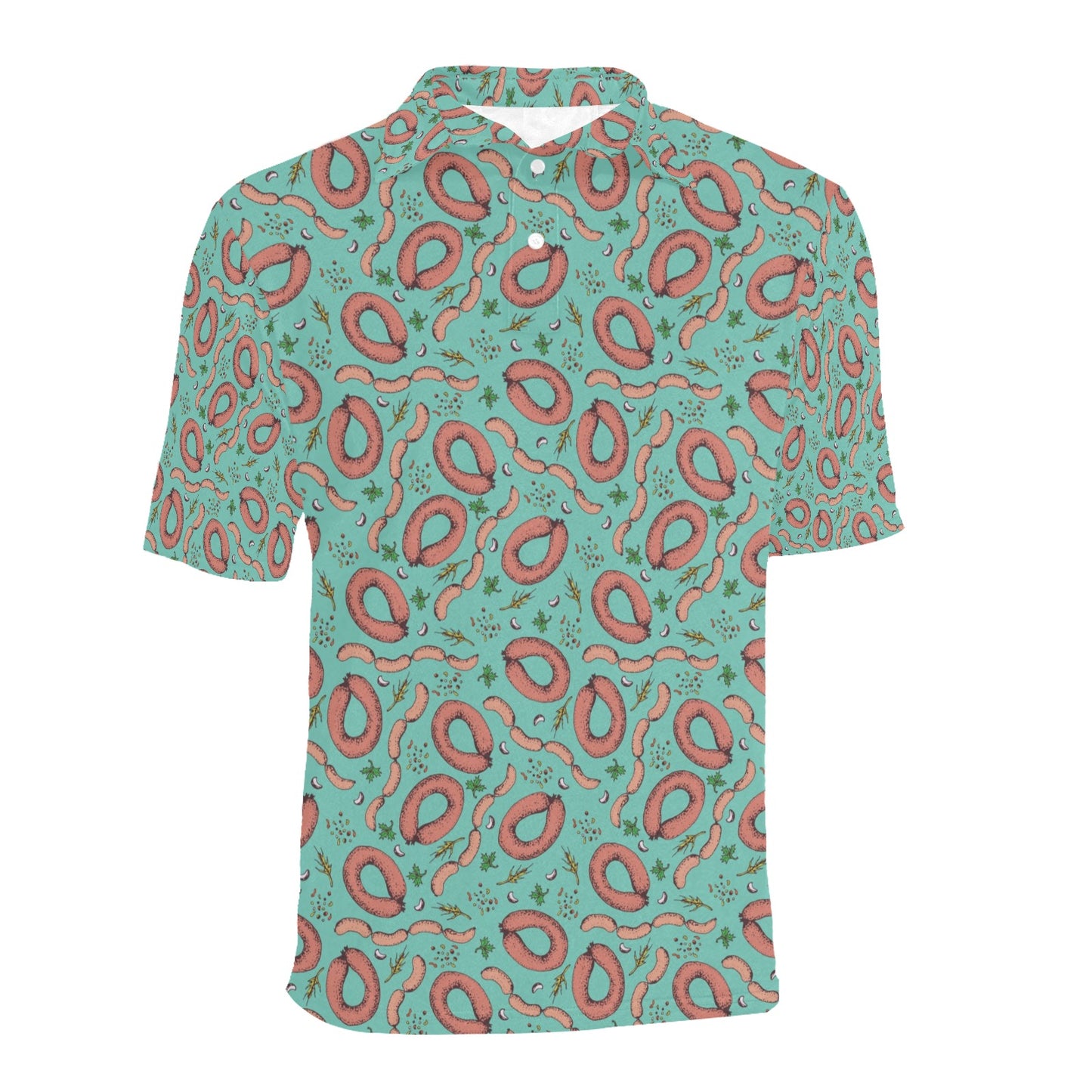 Sausage Print Design LKS303 Men Polo Shirt