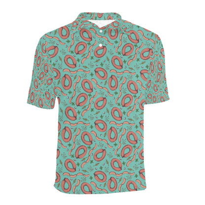 Sausage Print Design LKS303 Men Polo Shirt