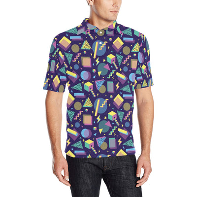 Geometric Print Design LKS401 Men Polo Shirt