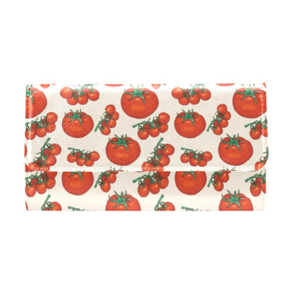 Tomato Print Design LKS302 Women's Trifold Wallet