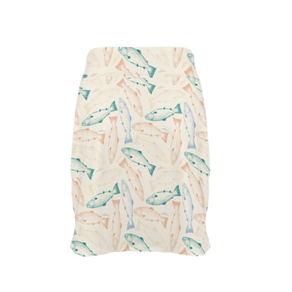 Salmon Fish Print Design LKS305 17" Golf & Pickleball Skort with Pockets