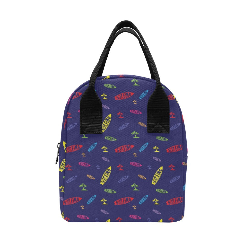 Surfboard Print Design LKS305 Insulated Lunch Bag