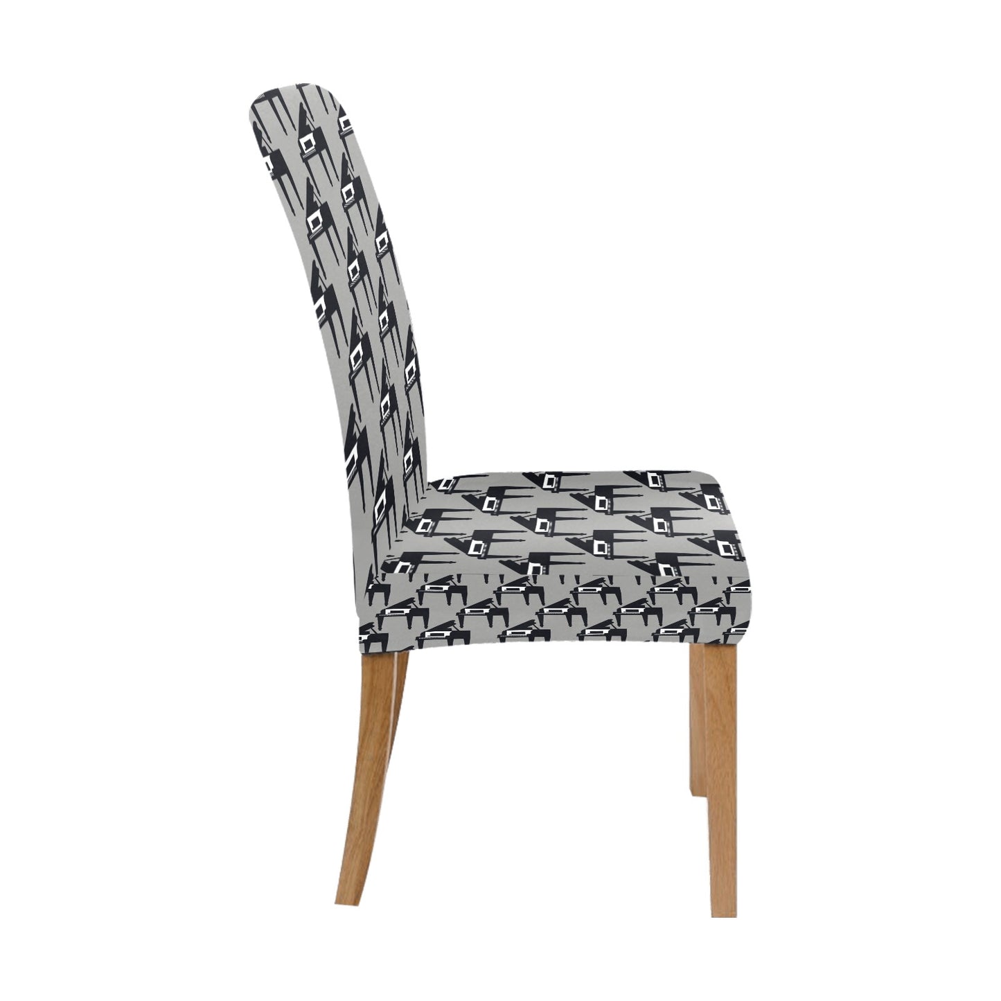 Piano Print Design LKS404 Dining Chair Slipcover