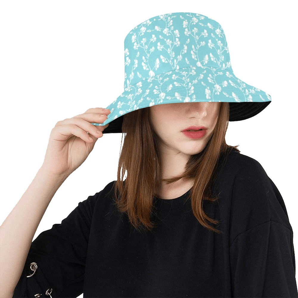 Sweet Pea Print Design LKS302 Unisex Bucket Hat