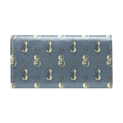 Violin Print Design LKS403 Women's Trifold Wallet