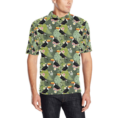 Toucan Print Design LKS304 Men Polo Shirt