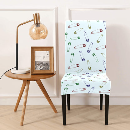 Safety Pin Print Design LKS303 Dining Chair Slipcover
