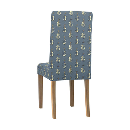 Violin Print Design LKS403 Dining Chair Slipcover