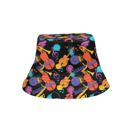 Saxophone Print Design LKS406 Unisex Bucket Hat
