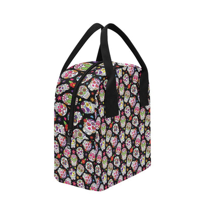 Sugar Skull Print Design LKS302 Insulated Lunch Bag