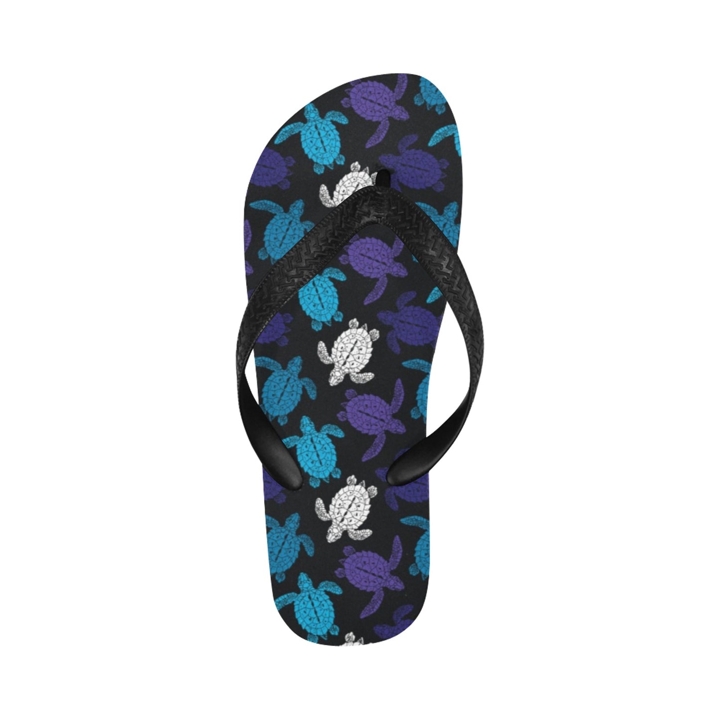 Sea Turtle Print Design LKS306 Flip Flops