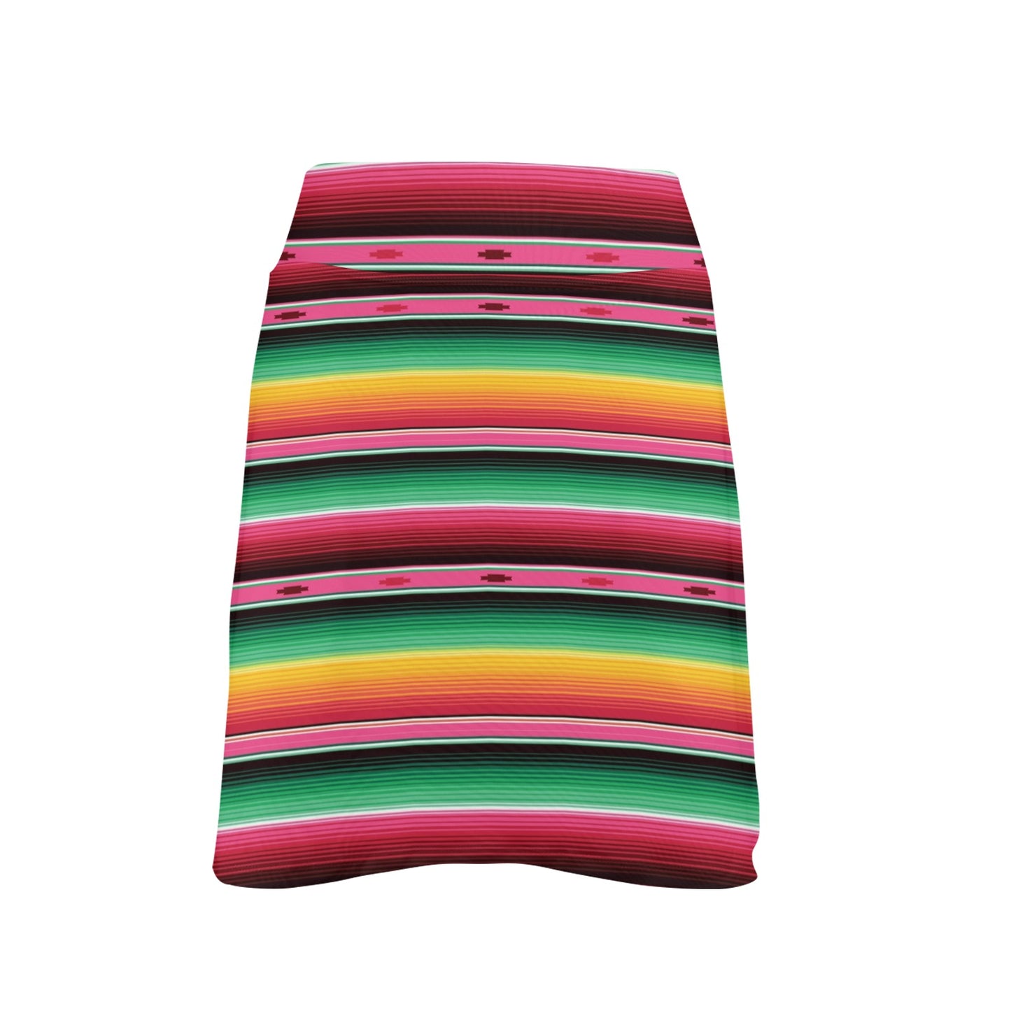 Mexican Blanket Classic Print Pattern 17" Golf & Pickleball Skort with Pockets