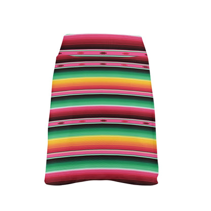 Mexican Blanket Classic Print Pattern 17" Golf & Pickleball Skort with Pockets