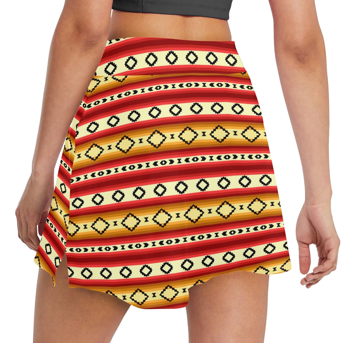 Serape Themed 17" Golf & Pickleball Skort with Pockets
