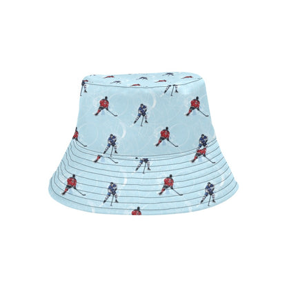 Hockey Player Print Design LKS302 Unisex Bucket Hat