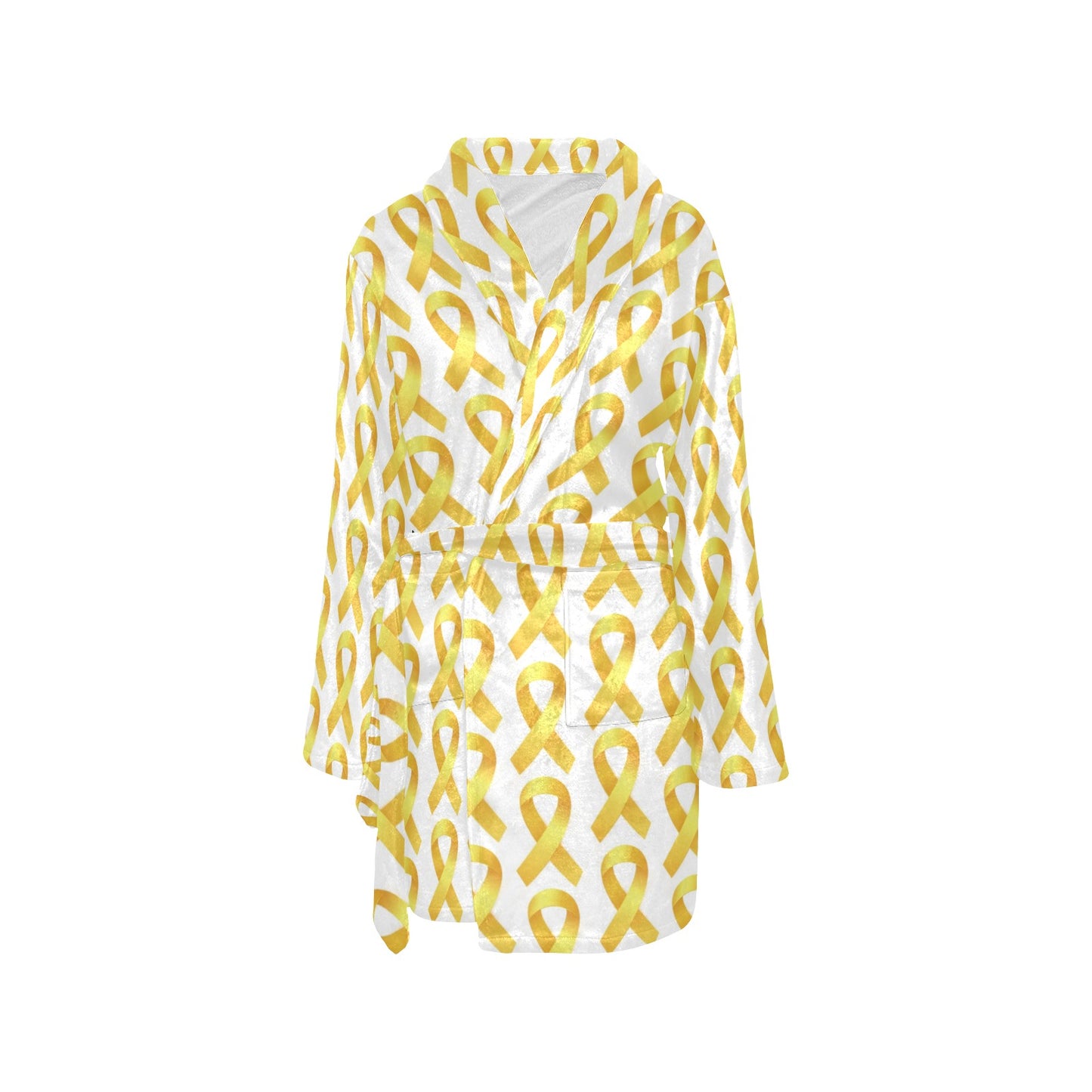 Bone cancer Pattern Print Design 02 Women's Fleece Robe