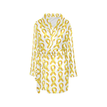 Bone cancer Pattern Print Design 02 Women's Fleece Robe
