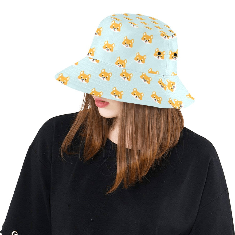 Shiba Inu Print Design LKS301 Unisex Bucket Hat