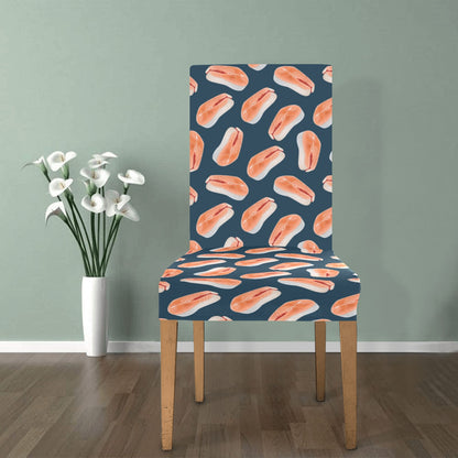 Salmon Steak Print Design LKS306 Dining Chair Slipcover