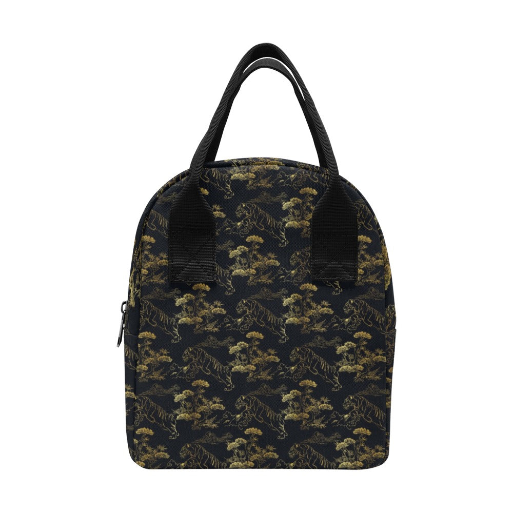 Tiger Japan Style Print Design LKS305 Insulated Lunch Bag