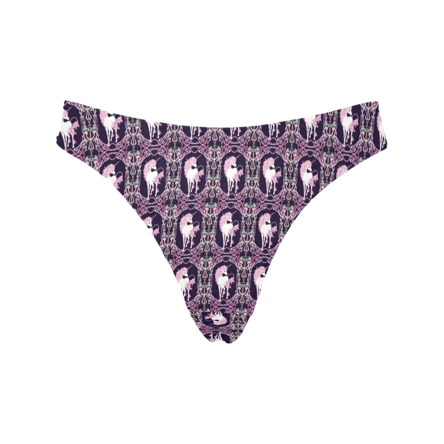 Unicorn Fantastic Flower Women's Thongs