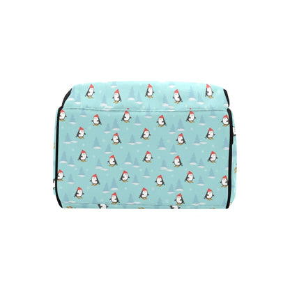 Ski Penguin Print Design LKS304 Diaper Bag Backpack