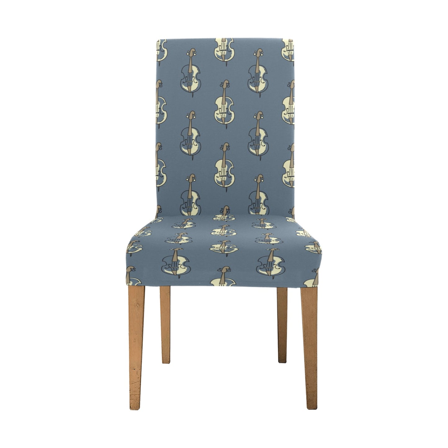 Violin Print Design LKS403 Dining Chair Slipcover