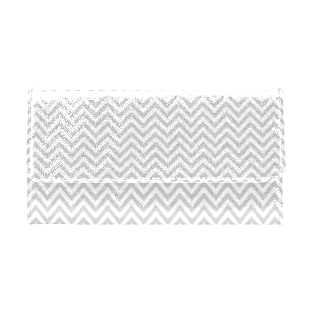 Chevron Print Design LKS401 Women's Trifold Wallet