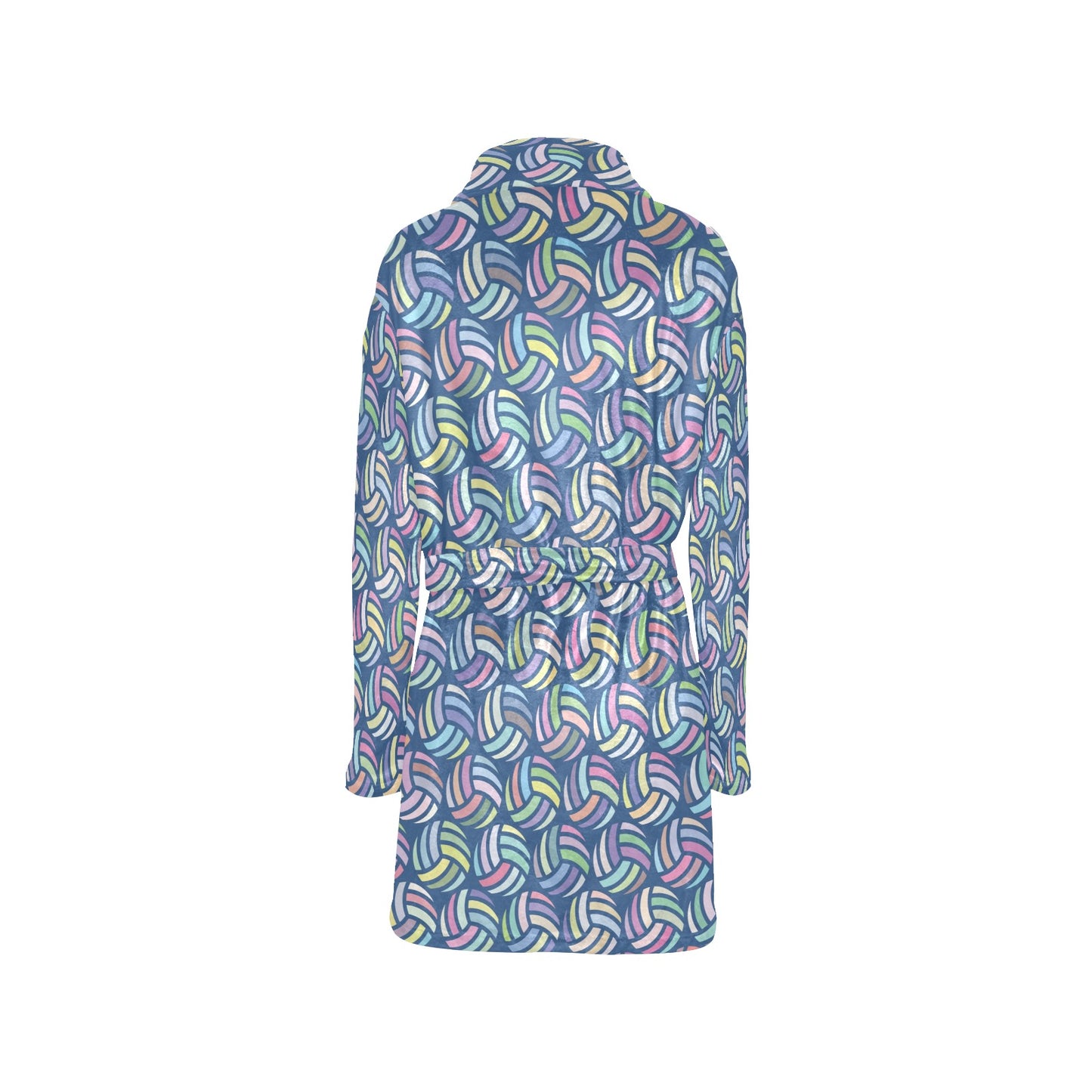 Volleyball Print Design LKS301 Women's Fleece Robe