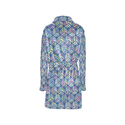 Volleyball Print Design LKS301 Women's Fleece Robe