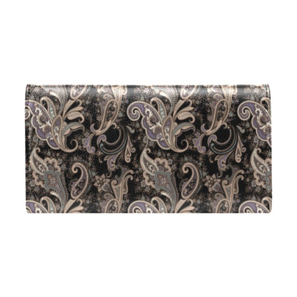 Paisley Mandala Design Print Women's Trifold Wallet