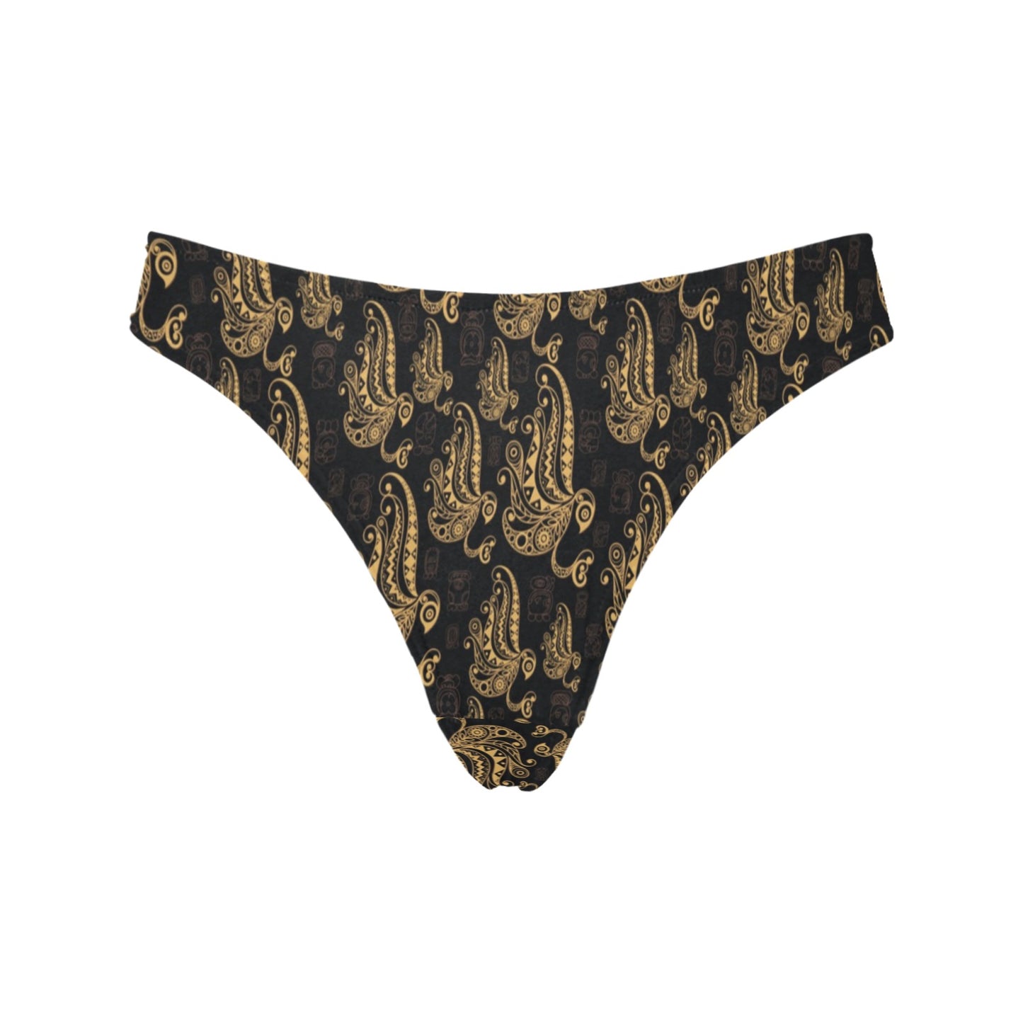 Owl Tribal Polynesian Design Print Women's Thongs