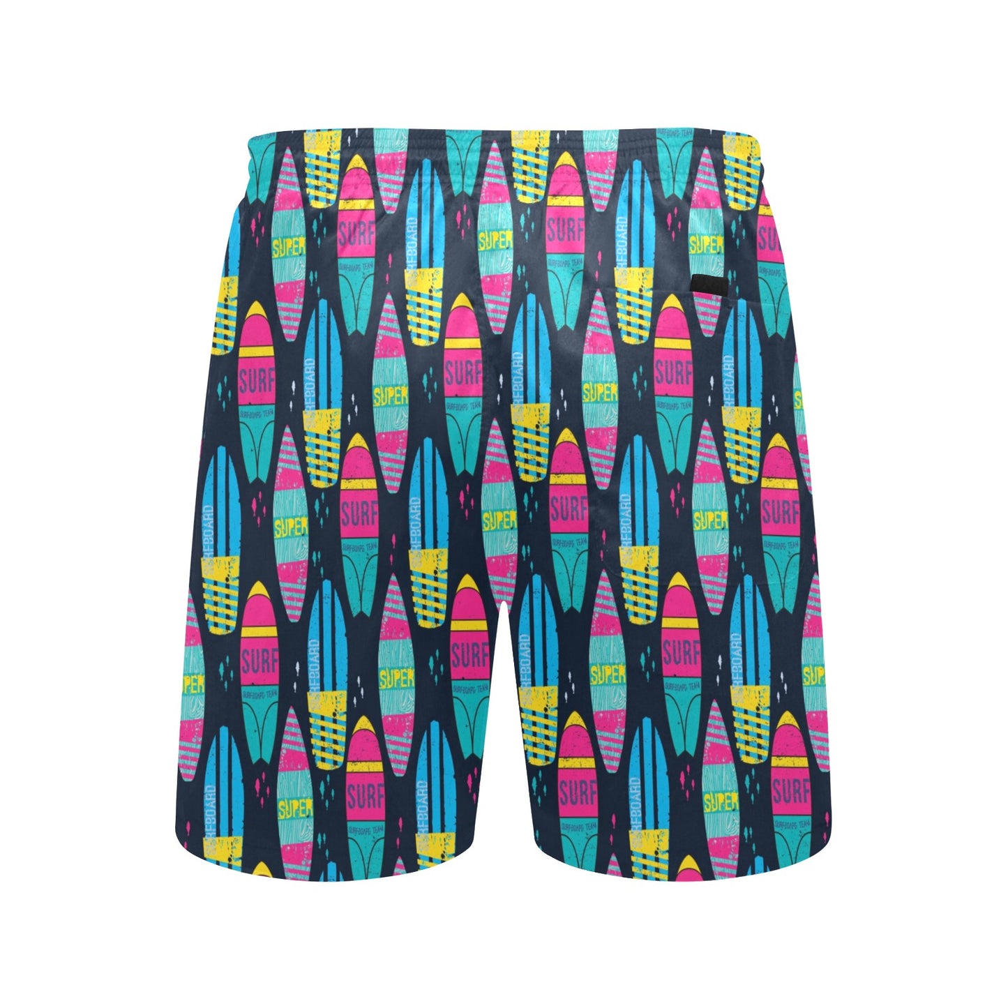Surfboard Colorful Print Design LKS302 Men's Swim Trunks Beach Shorts