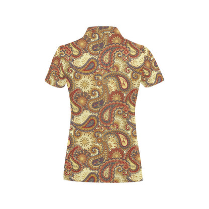 Boho Pattern Print Design 08 Women's Polo Shirt
