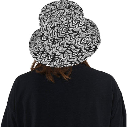 Tribal Pattern Print Design LKS302 Unisex Bucket Hat