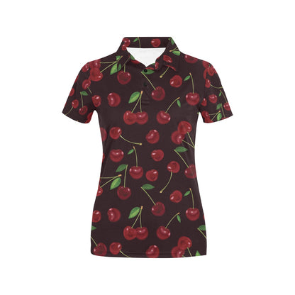Cherry Fresh Pattern Women's Polo Shirt